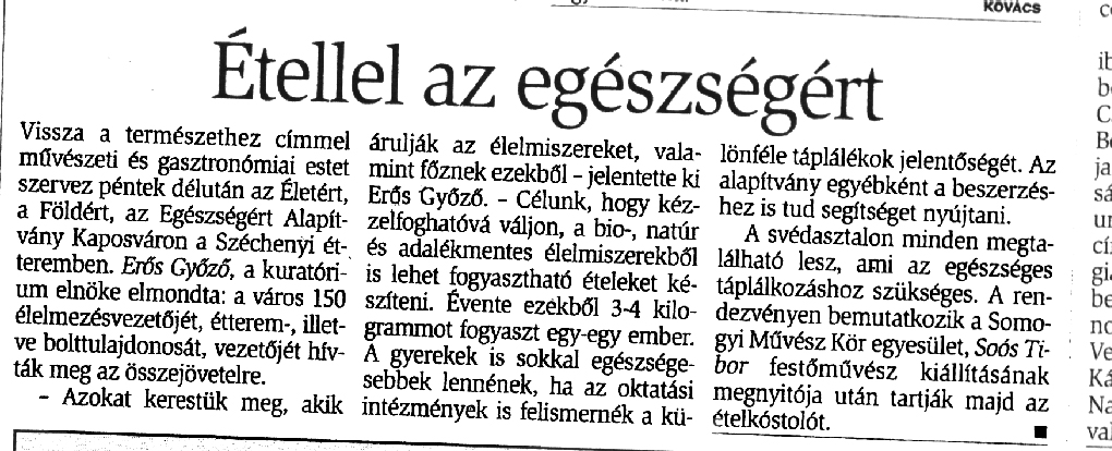Újságcikk