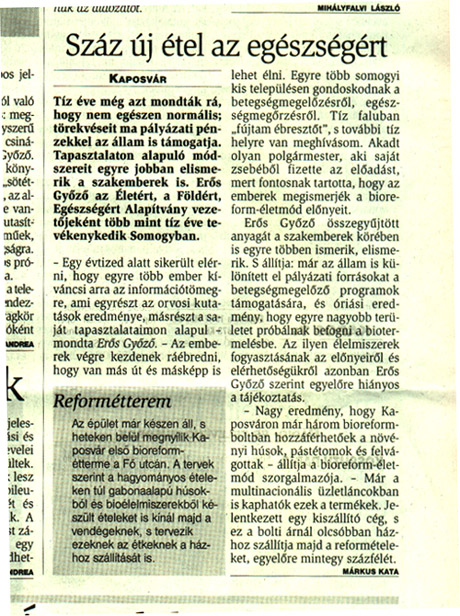 Újságcikk