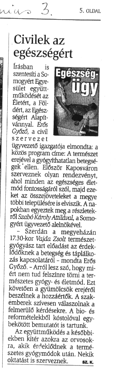 Újságcikk